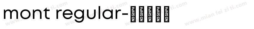mont regular字体转换